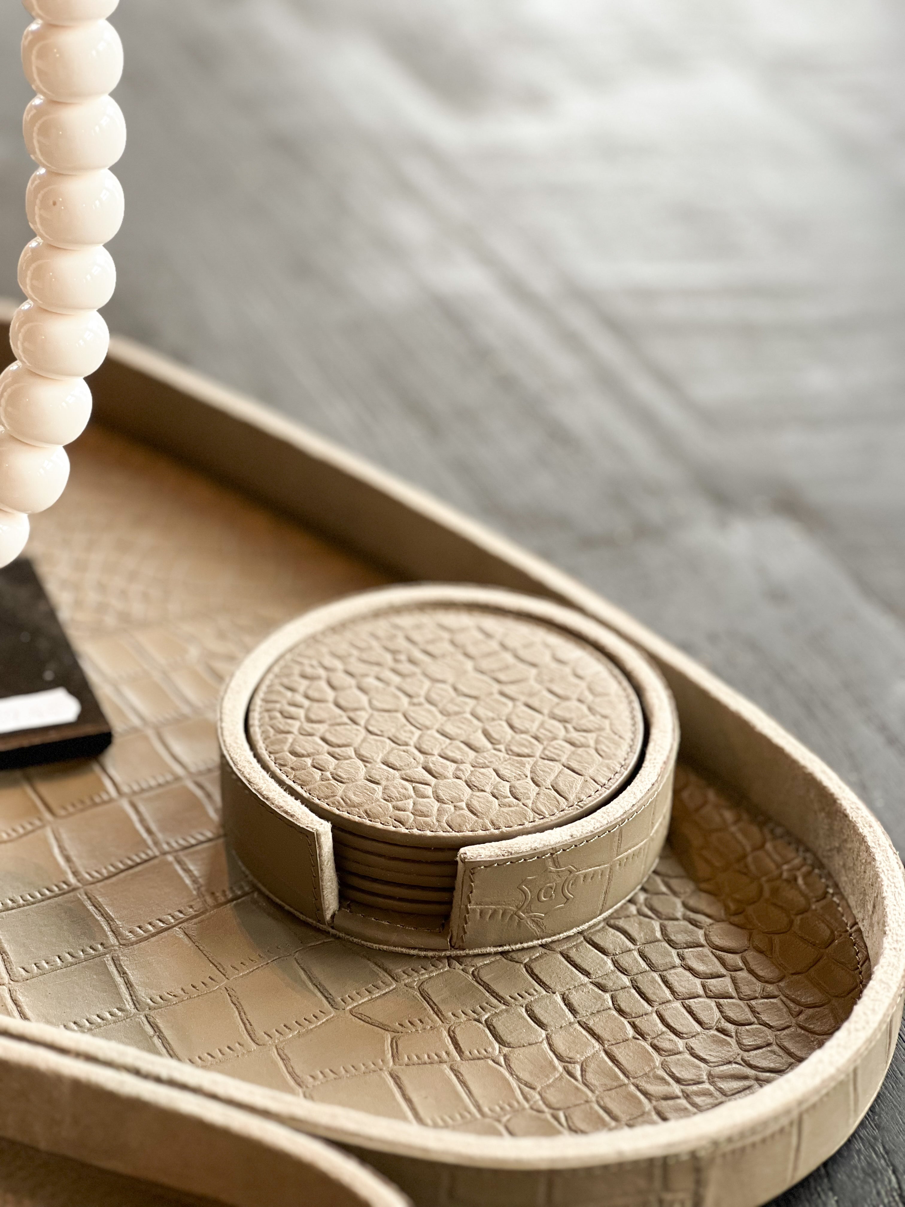 Chamada onderzetter Merel - Croco rond