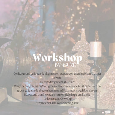 Kerstworkshop - Etagere in kerstsferen - 13 december' 24