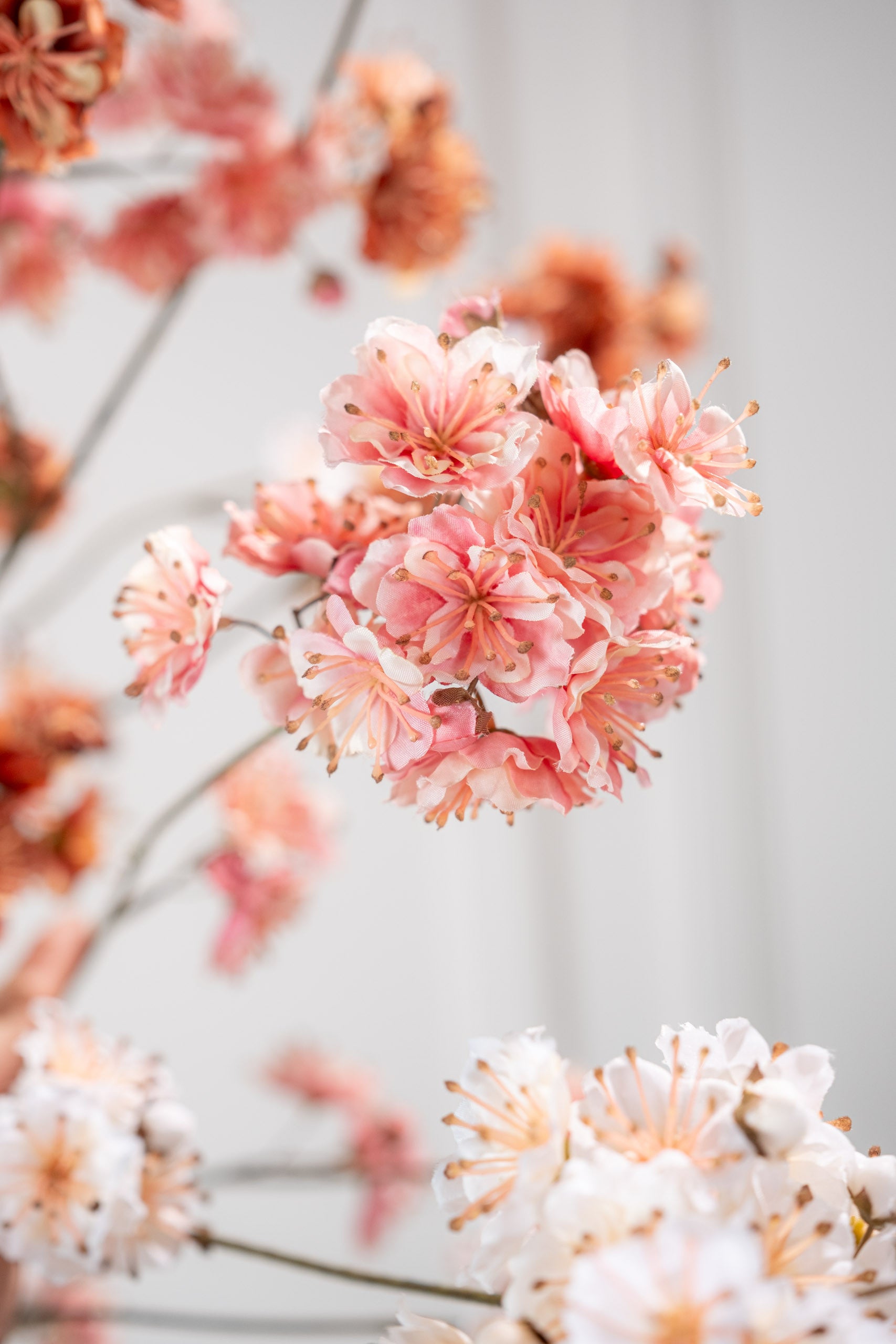 Zijdebloem Bloesemtak roze