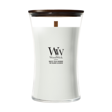 Wood Wick -  White Tea & Jasmine - geur van de maand 25% korting!