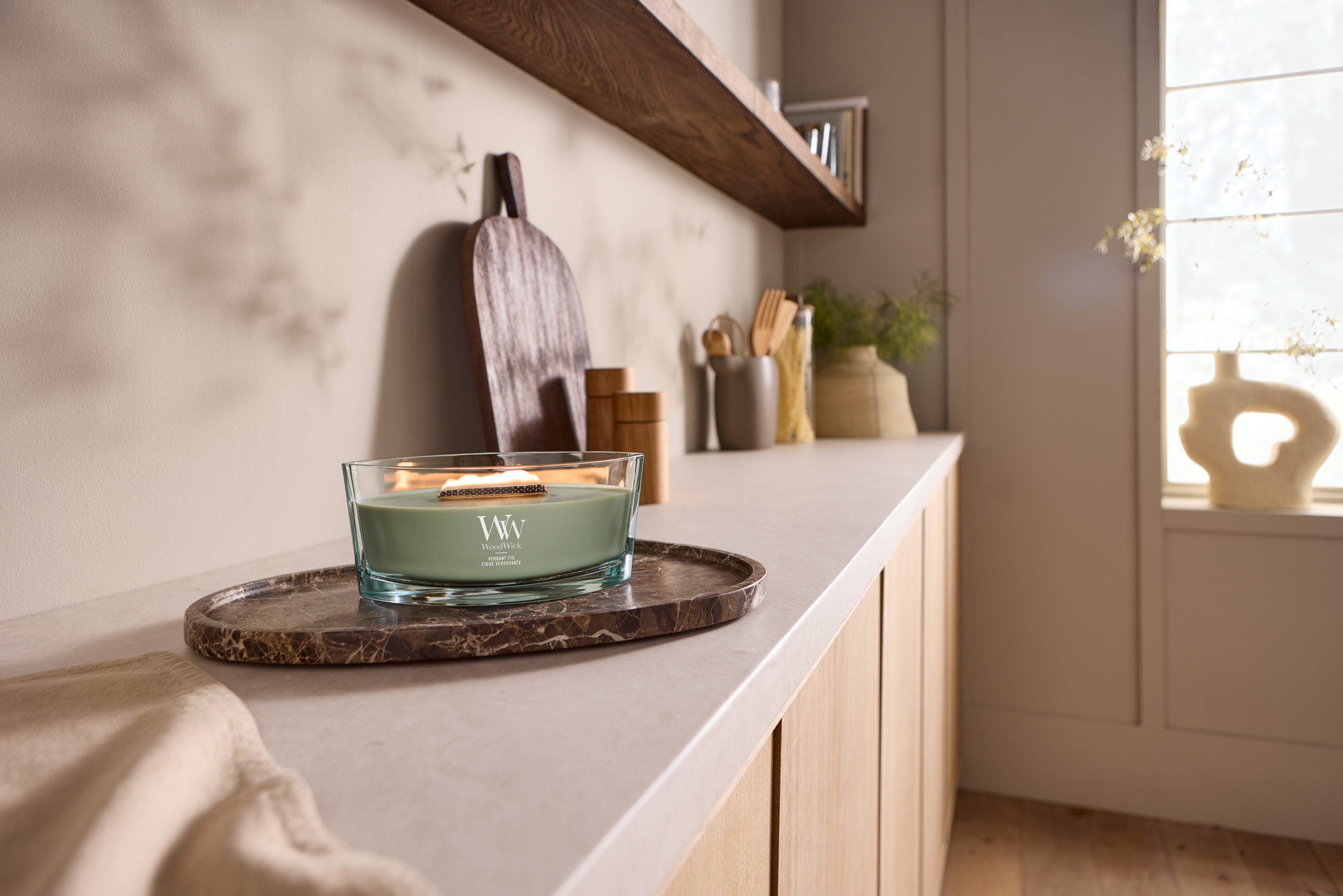 Wood Wick - Verdant Fig - Geur van de maand 25% korting!
