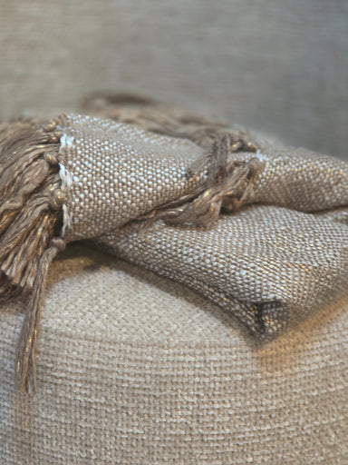 Plaid met goud tintje